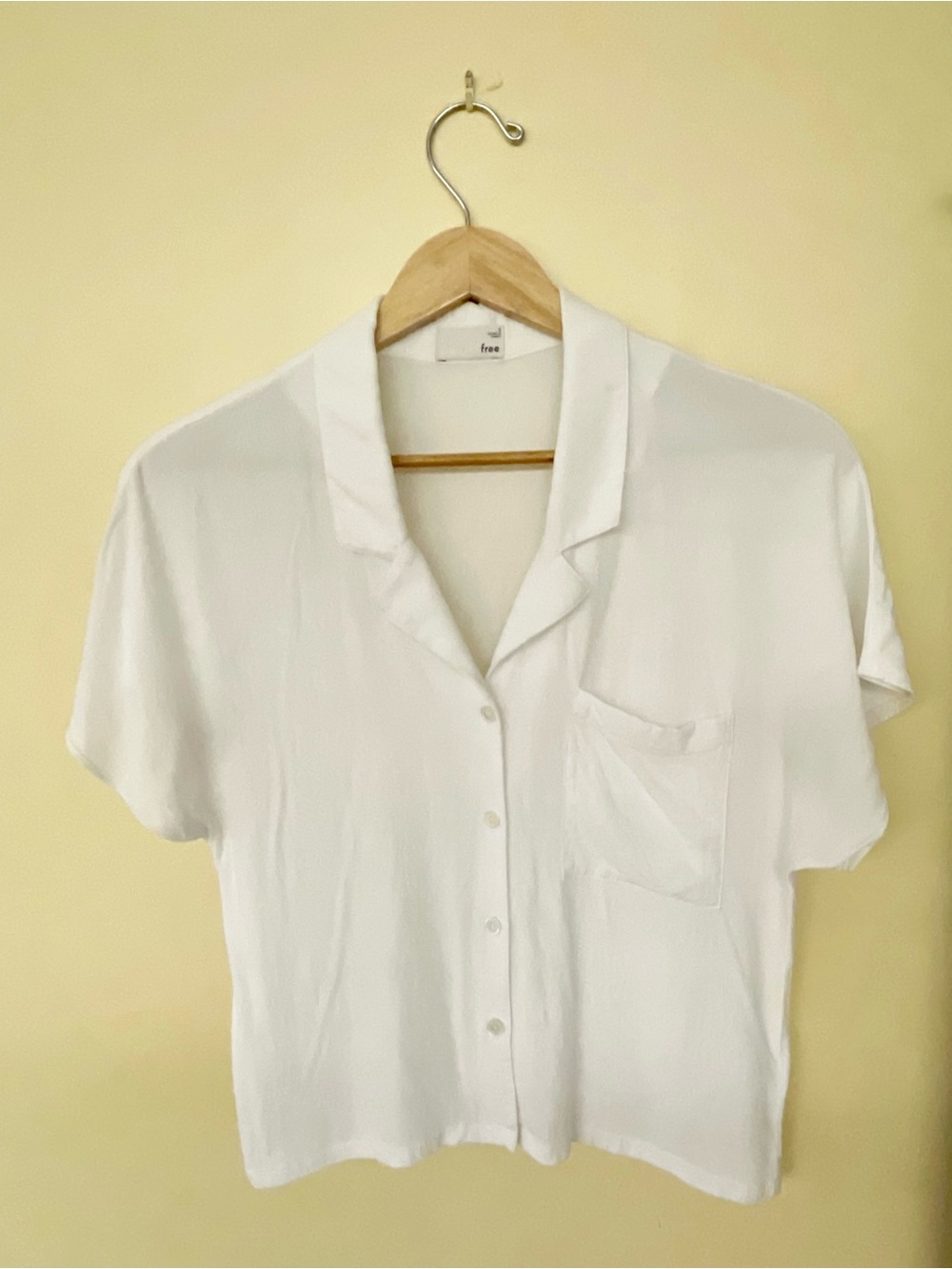 Wilfred Free White Short-Sleeve Button Down